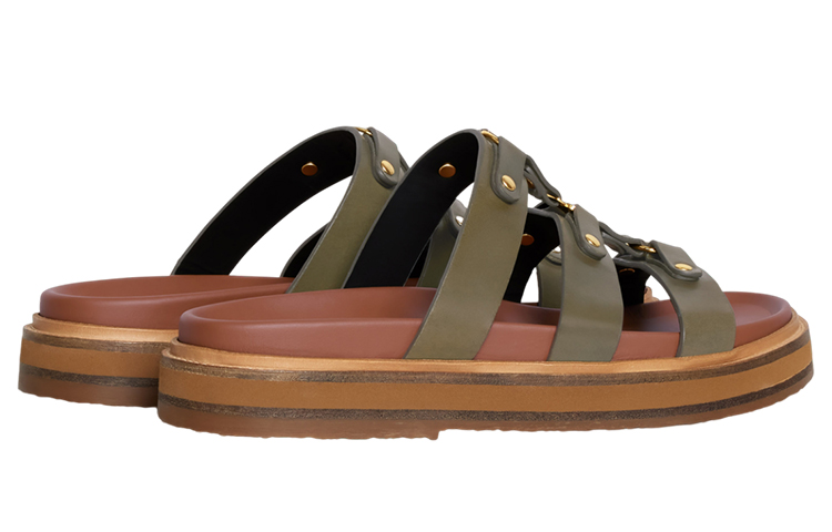 (W) CELINE Tippi 'Green Fashion Slides' 圖 5