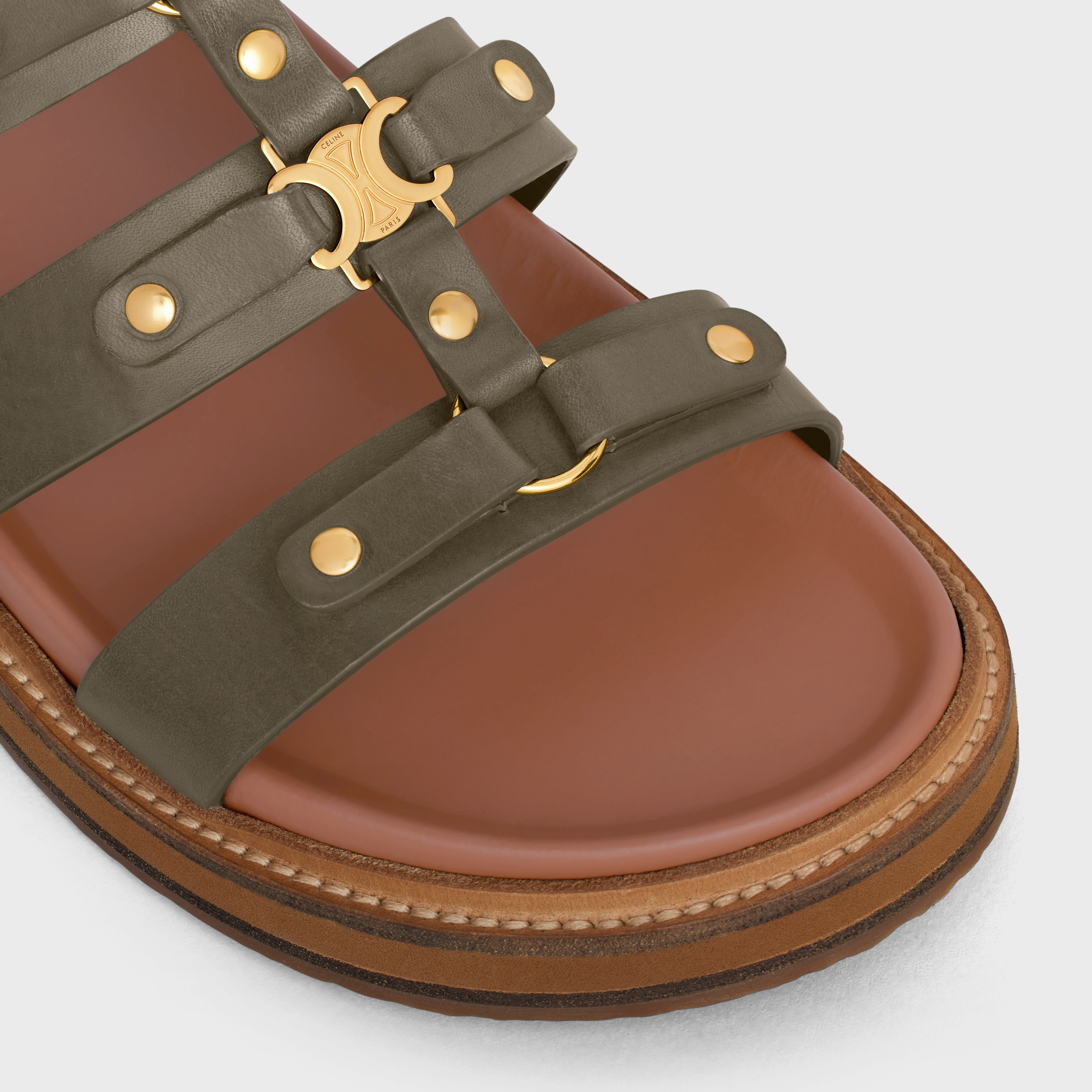 (W) CELINE Tippi 'Green Fashion Slides' 圖 6