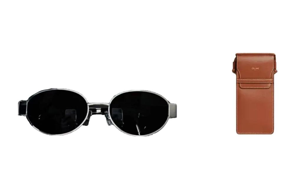 Lookbook (Women) CELINE Trendy Fashion Oval Sunglasses for Women. 40235