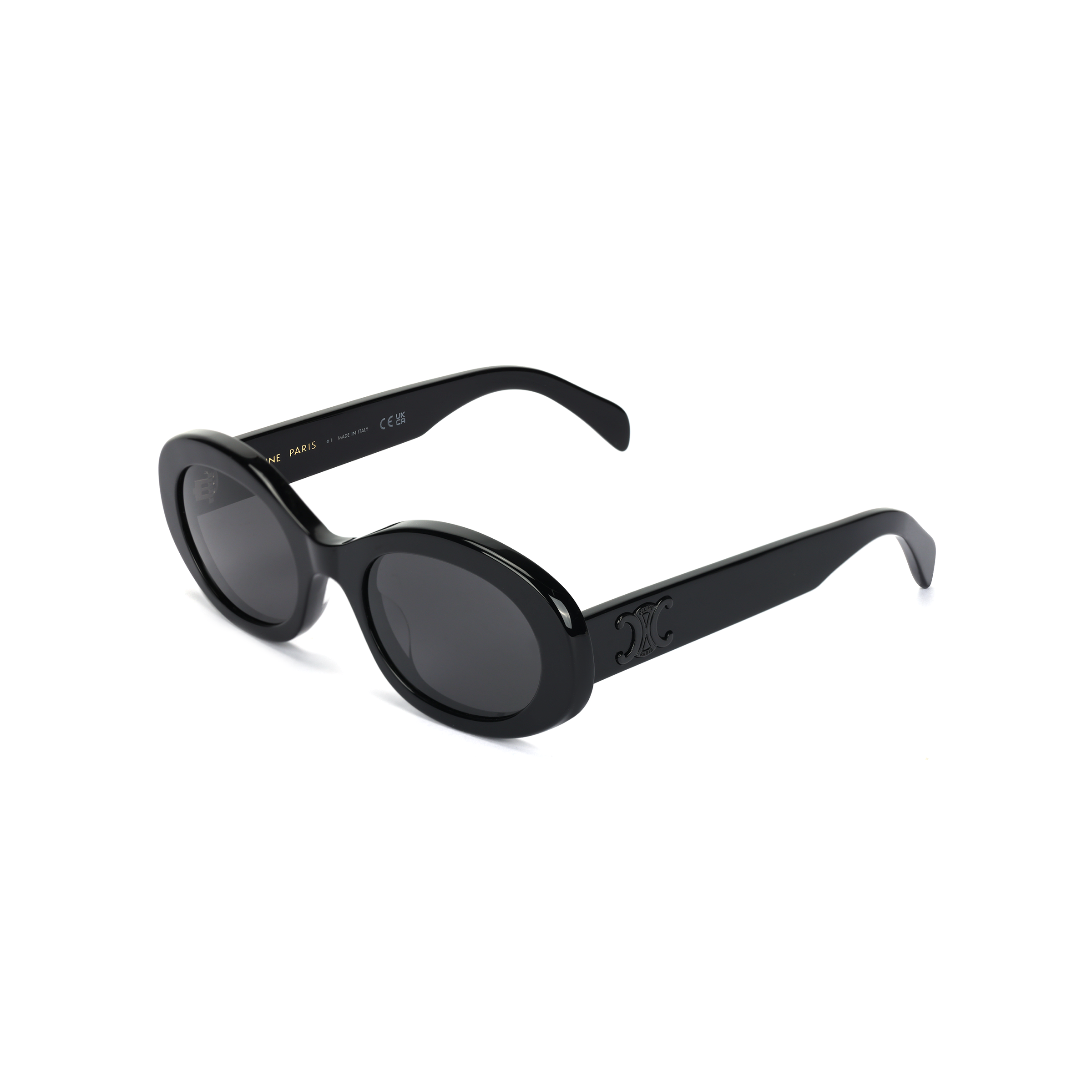 (Women) CELINE TRIOMPHE 01  Black Irregular Sunglasses with UV Protection. CL40194U-05A