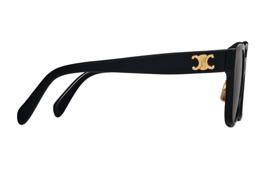 Shop (W) Kacamata Hitam CELINE TRIOMPHE 05 Square dengan Logo di Tangkai. 4S222CPLS-38NO