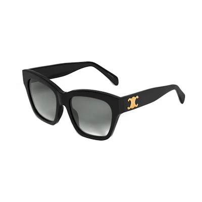 (Women) CELINE TRIOMPHE 09 Black Square Sunglasses Comfort Fit 4S253CPLB-38NO