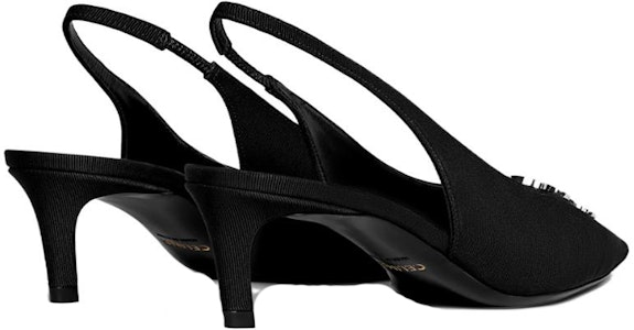 (W) CELINE Triomphe 'Elegant Black Kasut Tumit Kucing' 356832285C.38NO Lookbook (W) CELINE Triomphe 'Elegant Black Kasut Tumit Kucing' 356832285C.38NO