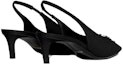 Lookbook (W) CELINE Triomphe 'Elegant Black Kasut Tumit Kucing' 356832285C.38NO