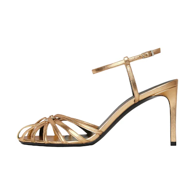 (W) CELINE Triomphe 'Gold Laminated Nappa'