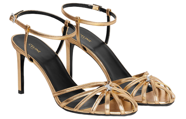 (W) CELINE Triomphe 'Gold Laminated Nappa' 圖 3