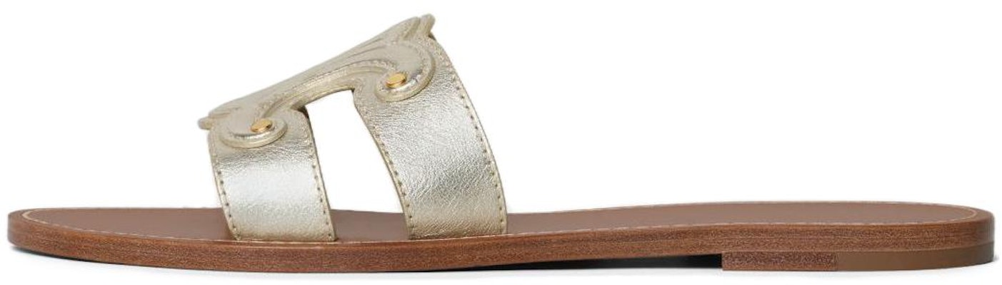 (Women) CELINE Triomphe 'Gold Mule Slides' 352413093C.36PN Buy (Women) CELINE Triomphe 'Gold Mule Slides' 352413093C.36PN