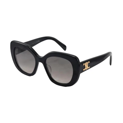 (Women) CELINE Triomphe Irregular Sunglasses with Acetate Frame. 4S226CPLB.38NO