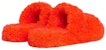 (Women) CELINE Triomphe 'Orange Wool Open Toe Slipper' 343553663C.20BQ