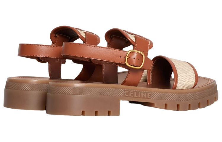 Purchase (W) CELINE Triomphe 'Tan Buckle' Lelaki 353872270C.04UB