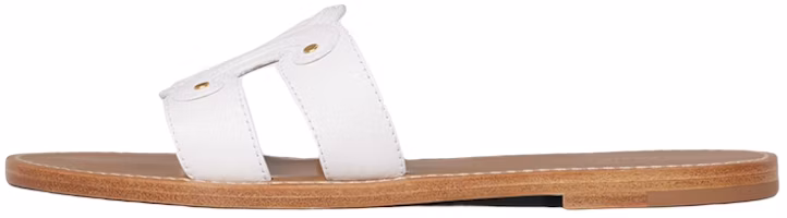 (Women) CELINE Triomphe 'White Open-Toe Slide' 352413767C.01BC (Women) CELINE Triomphe 'White Open-Toe Slide' 352413767C.01BC