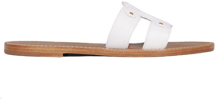 (W) CELINE Triomphe 'Sandal Putih Terbuka' 352413767C.01BC Order (W) CELINE Triomphe 'Sandal Putih Terbuka' 352413767C.01BC