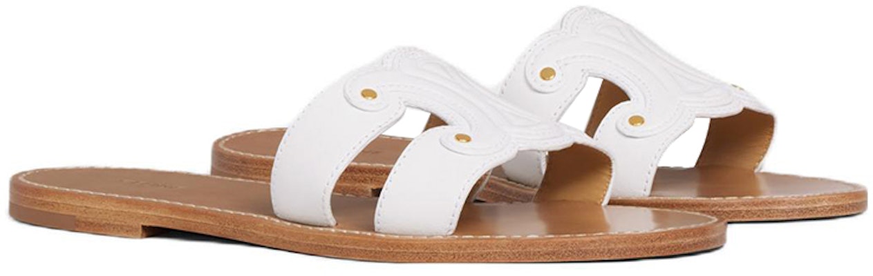 (W) CELINE Triomphe 'Sandal Putih Terbuka' 352413767C.01BC Lookbook (W) CELINE Triomphe 'Sandal Putih Terbuka' 352413767C.01BC