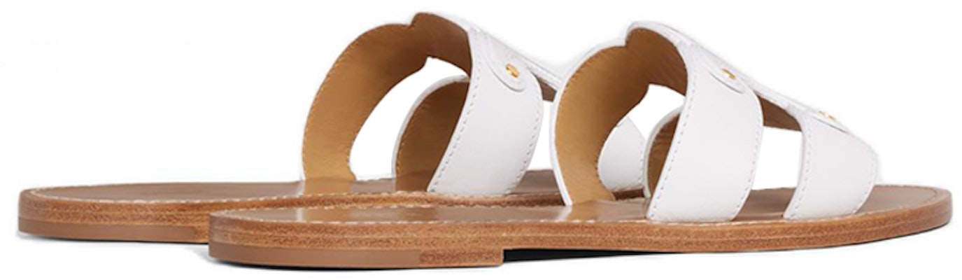 (W) CELINE Triomphe 'Sandal Putih Terbuka' 352413767C.01BC Shop (W) CELINE Triomphe 'Sandal Putih Terbuka' 352413767C.01BC