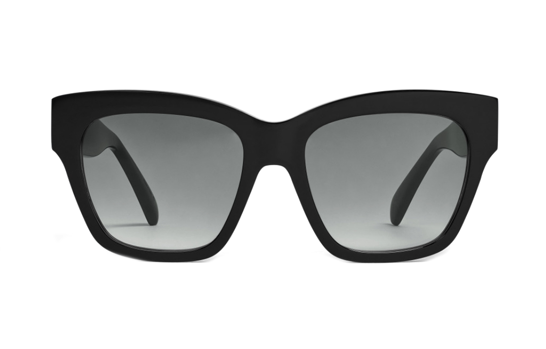 Lookbook (W) 赛琳 TRIOMPHE 黑色方形醋酸太阳镜 带UV防护 CL40253I-01F