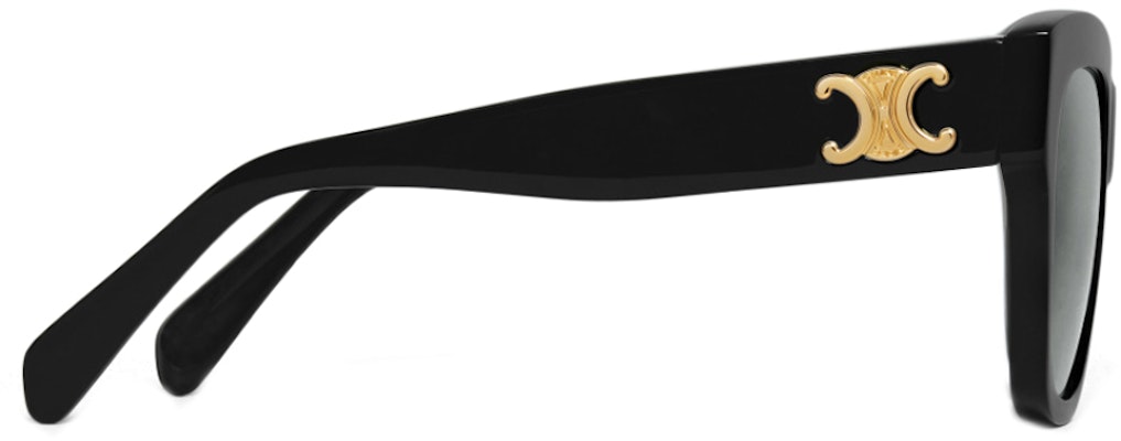 (W) 赛琳 TRIOMPHE 黑色方形醋酸太阳镜 带UV防护 CL40253I-01F Shop (W) 赛琳 TRIOMPHE 黑色方形醋酸太阳镜 带UV防护 CL40253I-01F