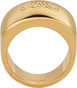 women-celine-triomphe-bold-brass-ring-gold-accessory-46-z926-bra-35-or