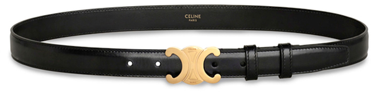 (W) Cinturón Negro de Piel de Becerro CELINE Triomphe 2.5cm 45AK93A01.38NO Order (W) Cinturón Negro de Piel de Becerro CELINE Triomphe 2.5cm 45AK93A01.38NO