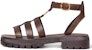(W) Sandal Rata Celine Triomphe Cuir 'Brown Buckle' 352463778C.19DK