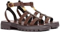 Lookbook (W) Sandal Rata Celine Triomphe Cuir 'Brown Buckle' 352463778C.19DK