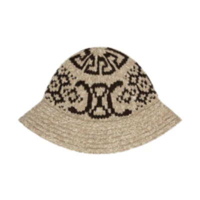 (Women) CELINE Triomphe Embroidered Cap Brown . 2AD2A824V18TP