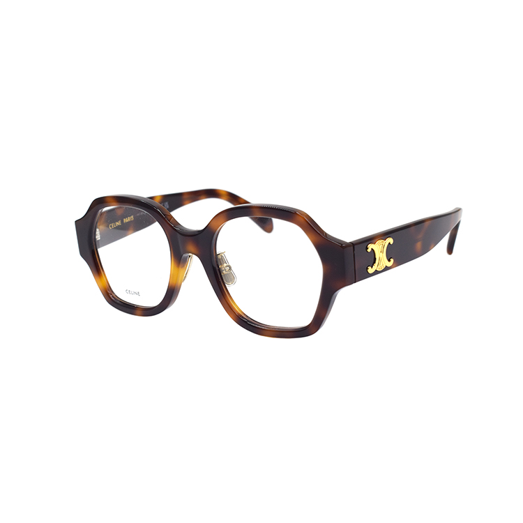 (Women) CELINE TRIOMPHE Geometric Eyeglasses CL50134F Tortoiseshell Optical Frame Women CL50134F-053 圖 2