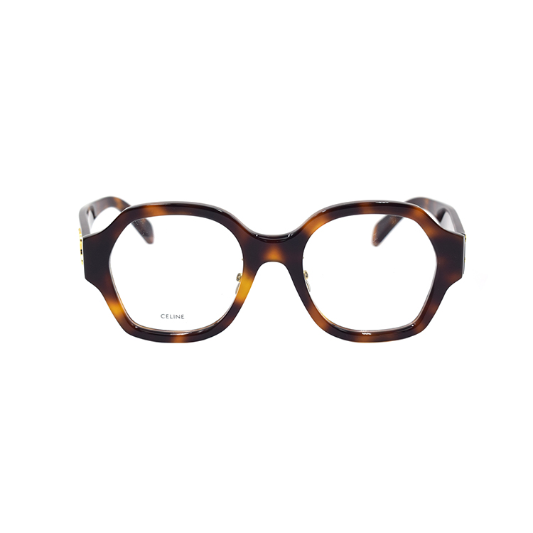 (Women) CELINE TRIOMPHE Geometric Eyeglasses CL50134F Tortoiseshell Optical Frame Women CL50134F-053 圖 3