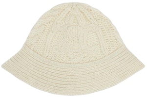 (Women) CELINE Triomphe Knit Wool Alpaca Hat White 2AE7I286X01OW (Women) CELINE Triomphe Knit Wool Alpaca Hat White 2AE7I286X01OW