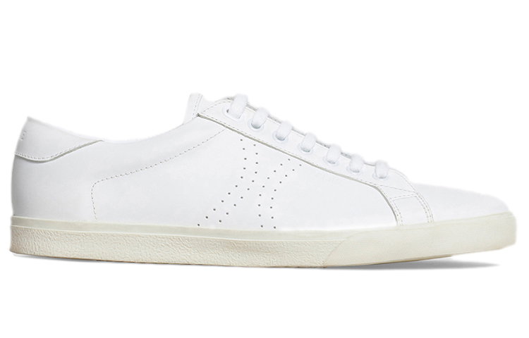 Order (W) CELINE Triomphe Sepatu Sneaker Tali Putih 328063079C.01BC