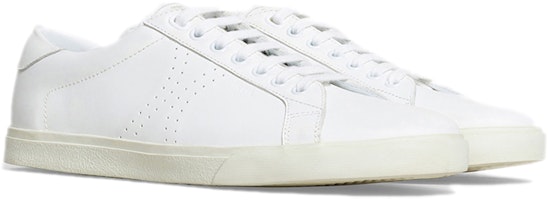 CELINE Triomphe 素色標識低幫繫帶板鞋 女款 白 Lookbook CELINE Triomphe 素色標識低幫繫帶板鞋 女款 白