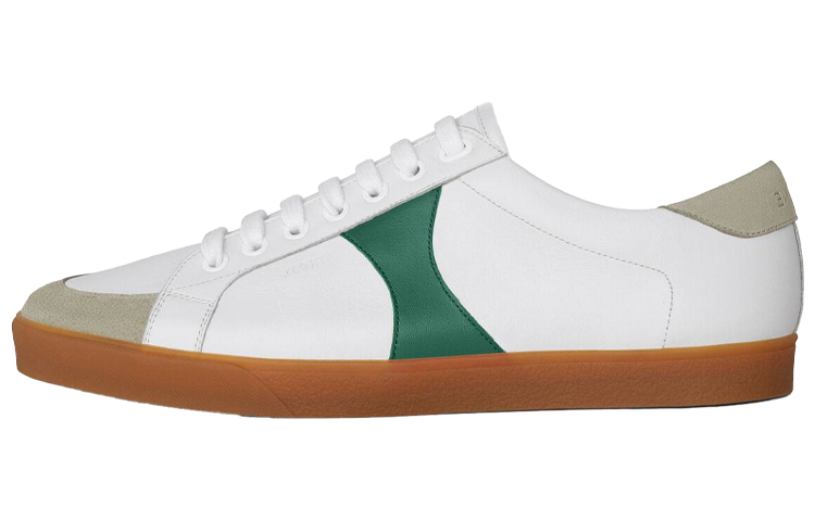 (Women) CELINE Triomphe Lace-Up Sneaker White Geeen 337993416C.01WE