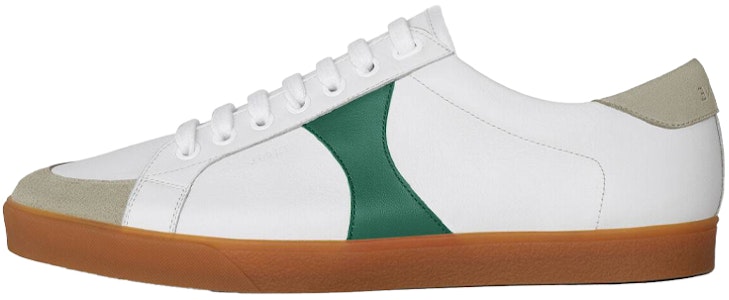 CELINE Triomphe 素色標誌低幫綁帶板鞋 女款 白綠 Buy CELINE Triomphe 素色標誌低幫綁帶板鞋 女款 白綠