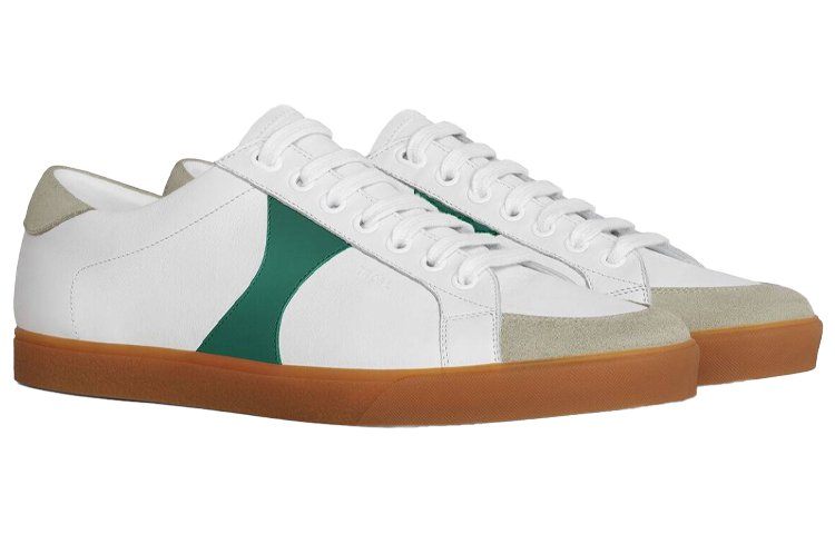 Lookbook (W) 셀린느 트리옹프 레이스업 스니커즈 화이트 그린 337993416C.01WE