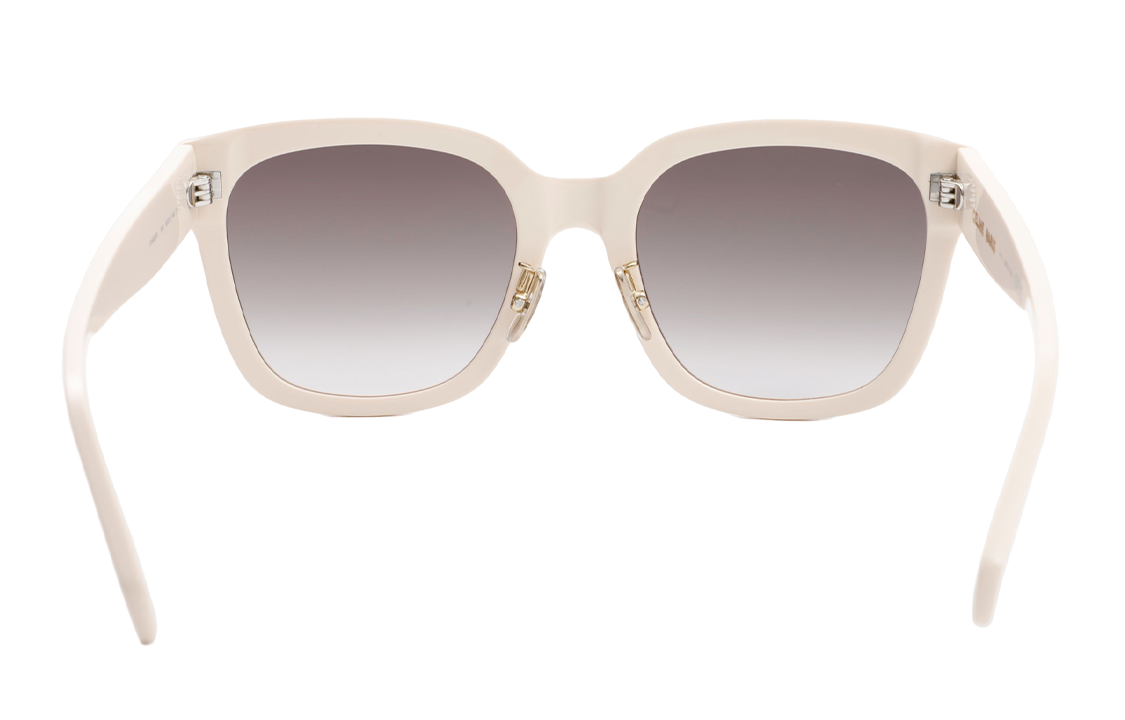 (Women) CELINE TRIOMPHE Logo Nude Pink White Irregular Frame  Sunglasses CL40222F-25K 圖 4