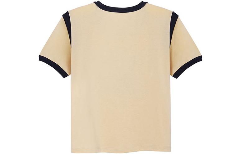 Lookbook (Women) CELINE Triomphe Logo Print Yellow T-Shirt  FW22. 2X58B671Q-11BJ