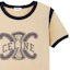 Details for (Women) CELINE Triomphe Logo Print Yellow T-Shirt FW22. 2X58B671Q-11BJ