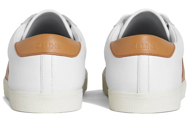(W) CELINE Triomphe Low 'White Tan' 圖 4