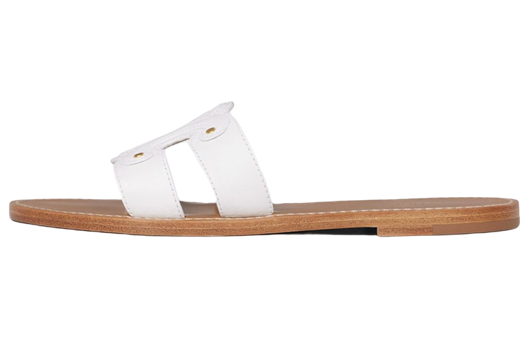 (Women) CELINE Triomphe Mule 'White' 352413767C.01BC