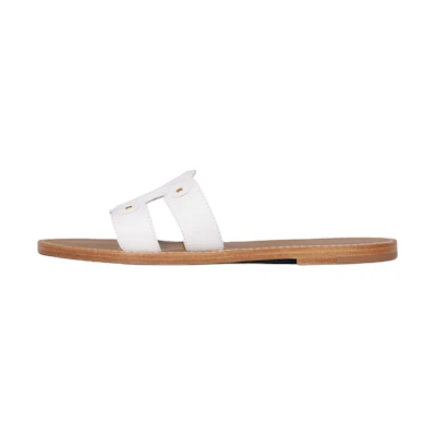 (W) CELINE Triomphe Mule 'White'