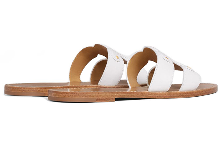 Shop (W) CELINE Triomphe 'Sandal Putih Terbuka' 352413767C.01BC