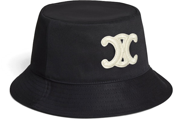 (Women) CELINE Triomphe Patch Cotton Bucket Hat Black. 2AUE5968P.38NO Lookbook (Women) CELINE Triomphe Patch Cotton Bucket Hat Black. 2AUE5968P.38NO