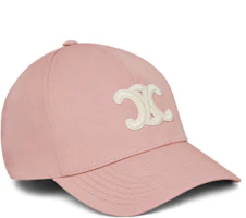 Order (Women) CELINE Triomphe Pink Cotton Baseball Cap for Women. 2AUT6969P-25PY