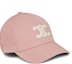 Order (Women) CELINE Triomphe Pink Cotton Baseball Cap for Women. 2AUT6969P-25PY