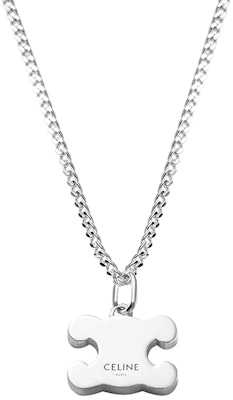 (W) CELINE TRIOMPHE Loket Huruf Logo Rhinestone Kalung Perak. 460GB6BZI.36SI Details for (W) CELINE TRIOMPHE Loket Huruf Logo Rhinestone Kalung Perak. 460GB6BZI.36SI