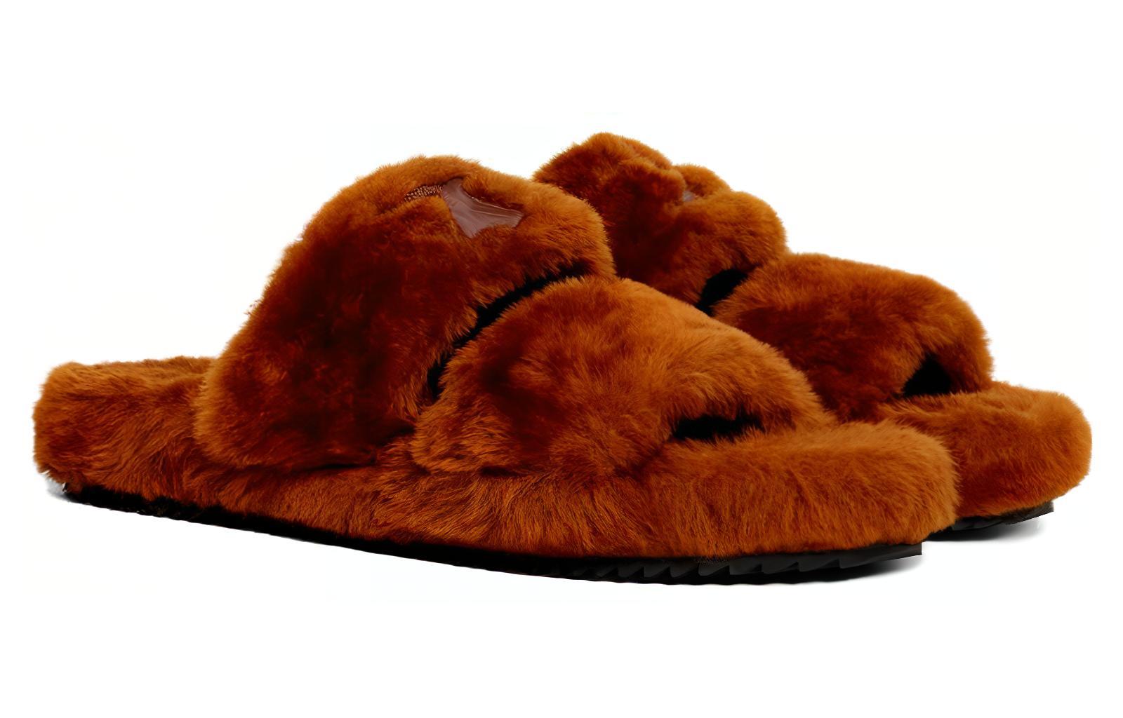 Lookbook (Women) CELINE Triomphe Slide 'Rust Red' 343553563C.27RU