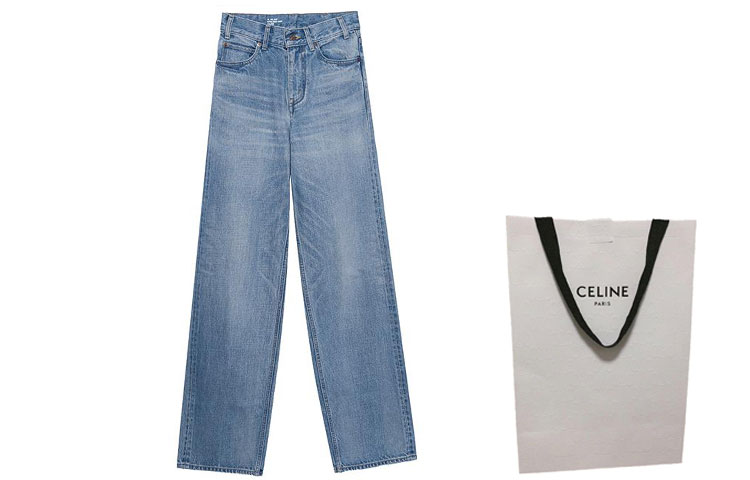 (Women) CELINE Triomphe SS23 Washed Straight-Leg Jeans Women’s Blue 2N756206T-08PI 圖 4