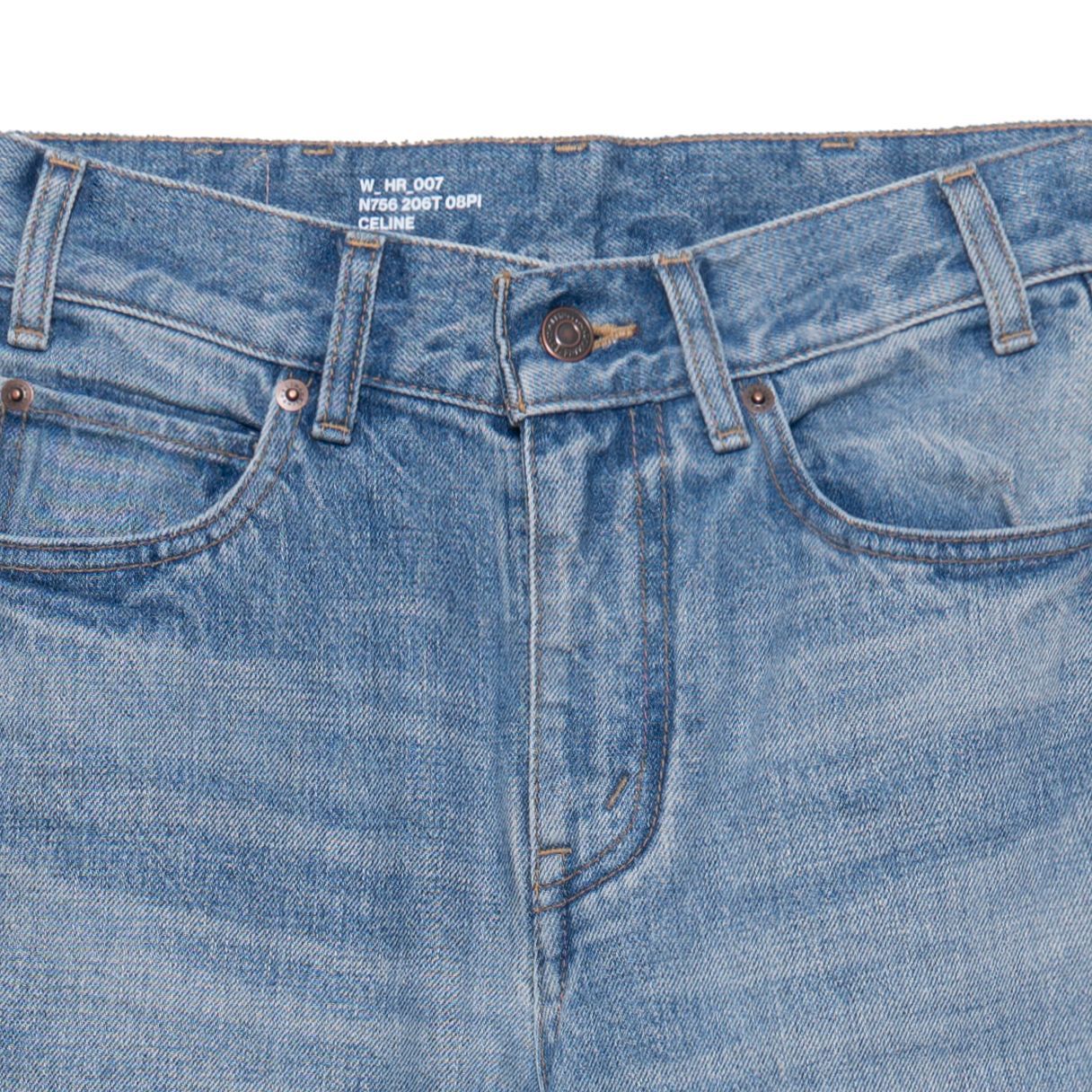 (Women) CELINE Triomphe SS23 Washed Straight-Leg Jeans Women’s Blue 2N756206T-08PI 圖 8