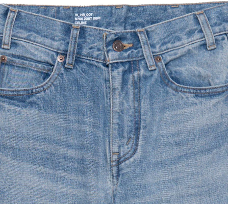 (W) CELINE Triomphe SS23 女士蓝色直筒牛仔裤 2N756206T-08PI Cheap (W) CELINE Triomphe SS23 女士蓝色直筒牛仔裤 2N756206T-08PI