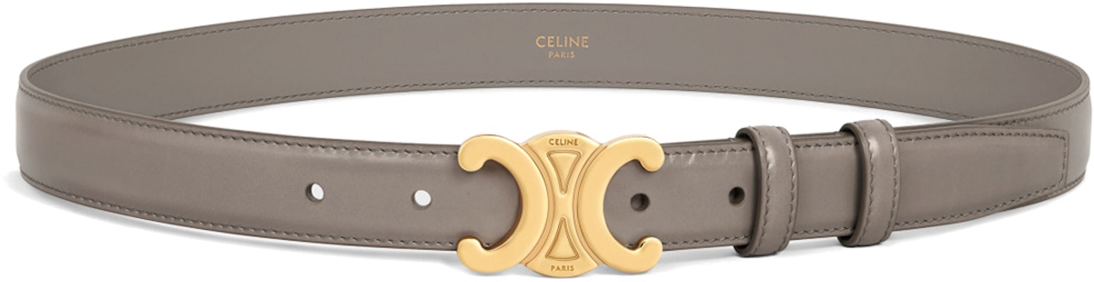 (Women) CELINE Triomphe Taurillon Leather Belt Grey 2.5cm 45AK93A01-10BL Buy (Women) CELINE Triomphe Taurillon Leather Belt Grey 2.5cm 45AK93A01-10BL