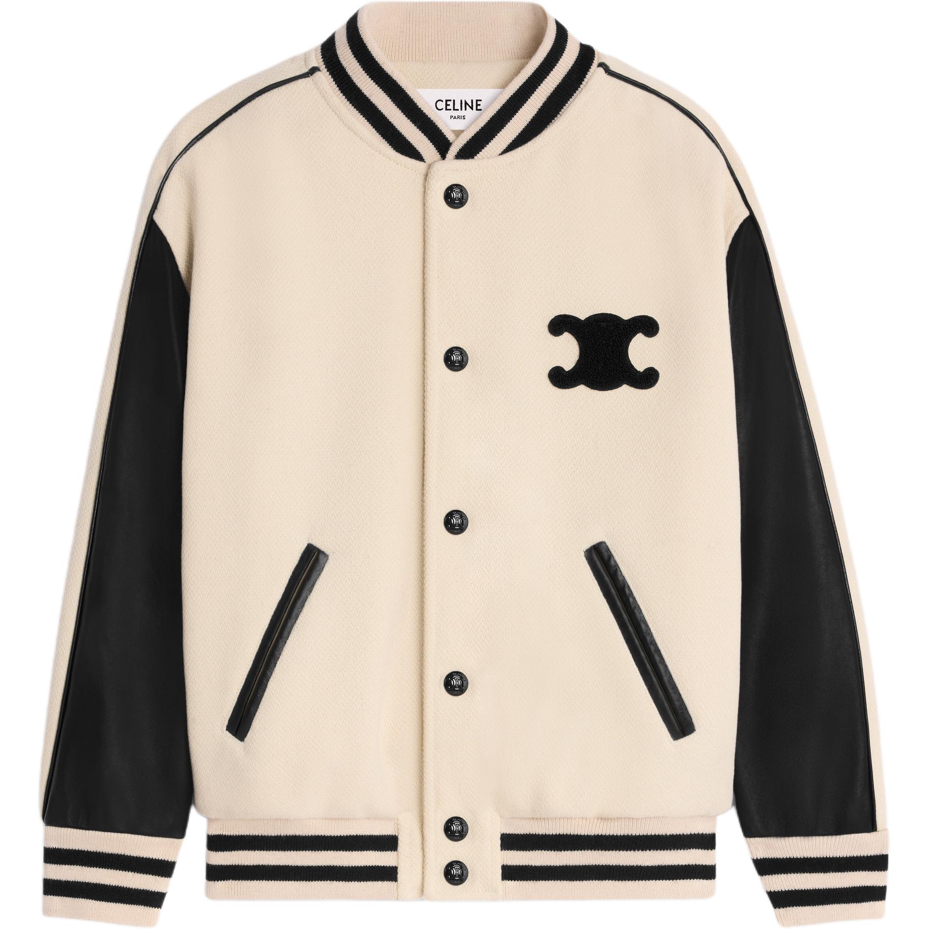 (Women) CELINE Triomphe Teddy Textured Long-Sleeve Jacket Beige  FW24. 2W71C896C-01VA 圖 2